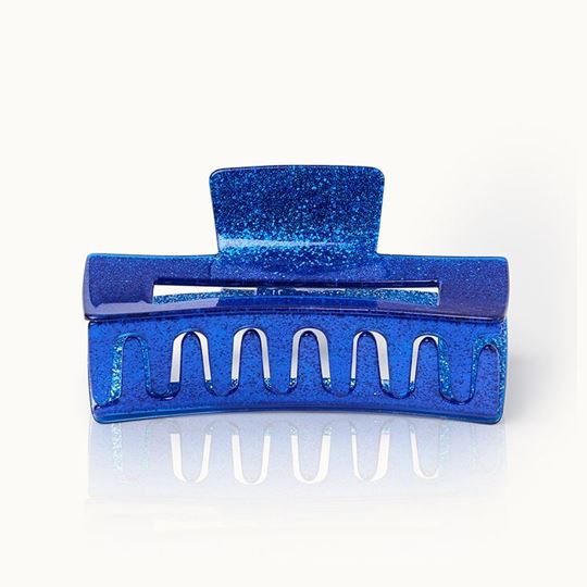 Image sur Haarklammer XL Blue Glitter - by vivi.