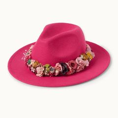 Bild von Hut mit Blumen Pink - by vivi.