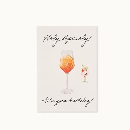 Bild von Pin-Karte: Holy Aperoly Birthday - by vivi.