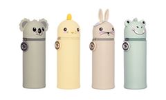 Bild von Silikon Federmäppchen 12 Stk assortiert, Spring Animals Dino, Küken, Hase, Koalo