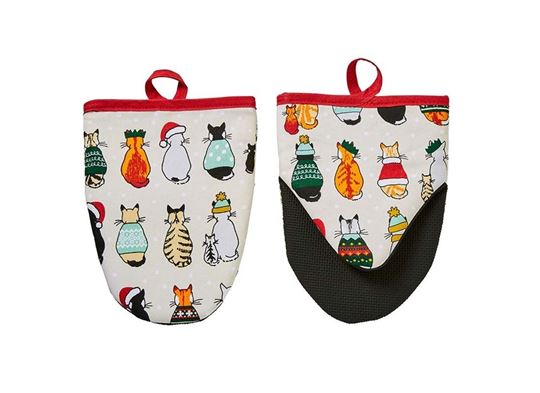 Immagine di Christmas CIW Microwave Mitts - Ulster Weavers
