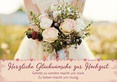 Bild von Herzliche Glückwünsche zur Hochzeit 6Ex.