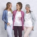 Immagine di Strick-Cardigan mit Seide in silber von The Spirit of OM
