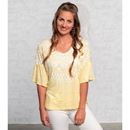 Image sur Leinenshirt Happy Sun in gelb von The Spirit of OM