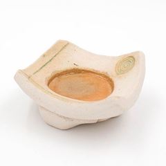 Bild von Keramikständer Heilkräuterkerze, terracotta Spirale