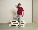 Picture of T-Shirt men OM in bordeaux von The Spirit of OM
