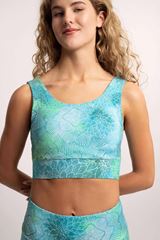 Image de Yoga Bra Hatha Madhu in kristallblau von The Spirit of OM