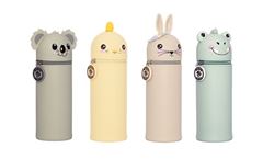 Bild von Silikon Federmäppchen Spring Animals 12 Stk assortiert, Dino, Küken, Hase, Koalo