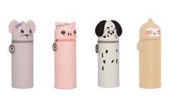 Bild von Silikon Federmäppchen Cute Animals 12 Stk assortiert, Hund, Faultier, Maus, Schw