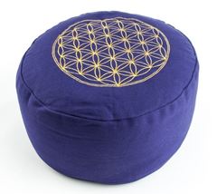 Picture of Blume des Lebens Meditationskissen lila