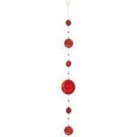 Image sur Suncatcher Spiral Fiberglas rot-orange 72cm