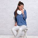 Picture of Strickpulli mit Seide in jeansblau von The Spirit of OM