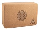 Image sur Yogablock aus Kork mit Blume des Lebens und Mandala, klein