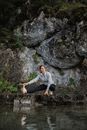 Picture of Damenjacke kieselgrau von The Spirit of OM