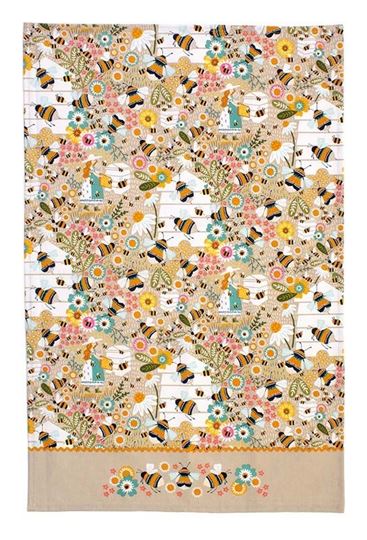 Immagine di Bee Keeper Cotton Tea Towel - Ulster Weavers