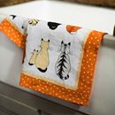 Immagine di Cats In Waiting Cotton Tea Towel - Ulster Weavers