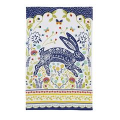 Immagine di Woodland Hare Cotton Tea Towel - Ulster Weavers