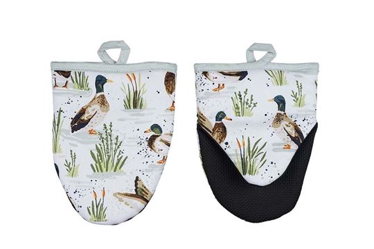 Image sur Farmhouse Ducks Microwave Mitts - Ulster Weavers