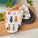 Image sur Cats In Waiting Microwave Mitts - Ulster Weavers