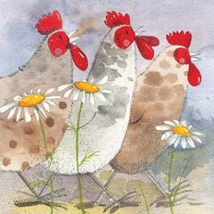 Bild von THREE HENS BLANK CARD