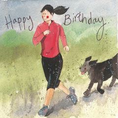Bild von LADY RUNNER BIRTHDAY CARD