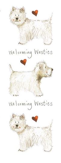 Bild von WELCOMING WESTIES BOOKMARK