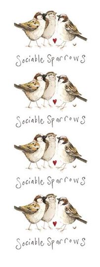 Bild von SOCIABLE SPARROWS BOOKMARK