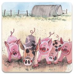 Immagine di FIVE LITTLE PIGS FRIDGE MAGNET