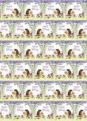Bild von BIRTHDAY HEDGEHOG GIFT WRAP