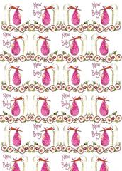 Bild von NEW BABY GIRL GIFT WRAP