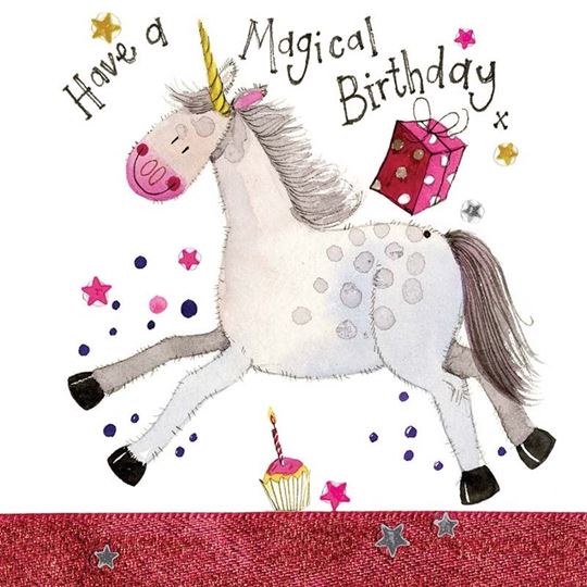 Bild von BIRTHDAY UNICORN CARD