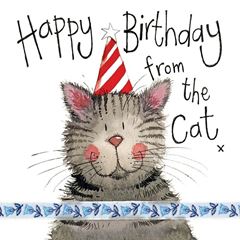 Bild von STRIPY HAT BIRTHDAY CARD