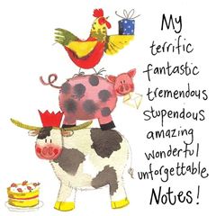 Image de FARMYARD ACROBATS MINI MAGNETIC NOTEPAD