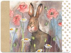 Bild von HARE AND POPPIES PLACEMAT
