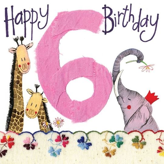 Bild von SIX FOR A GIRL 6TH BIRTHDAY