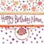 Bild von NANA FLORAL BIRTHDAY CARD