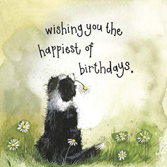 Bild von SUNSHINE COLLIE BIRTHDAY FOIL CARD