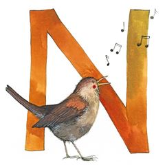 Picture of N NIGHTINGALE ALPHABET TILE