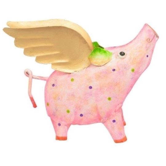 Bild von Metall-Spardose Fliegendes Schweinchen