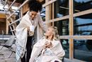 Immagine di Sweatjacke Damen - sand/nature von The Spirit of OM