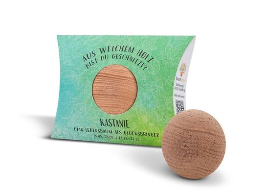Picture of Handschmeichler Kastanie mit Baumhoroskop von baumstark