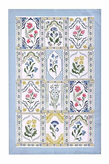 Image sur Boho Floral Cotton Tea Towel - Ulster Weavers