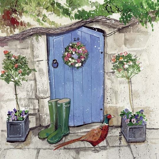 Image sur COTTAGE DOOR BLANK CARD