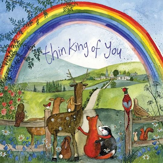 Image sur LOOKING FOR RAINBOWS THINKING OF YOU CARD