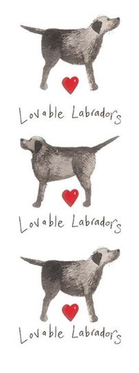 Picture of LOVABLE LABRADORS BOOKMARK