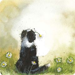 Bild von COLLIE AND FLOWERS