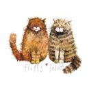 Picture of FLUFFY FELINES KEY RING