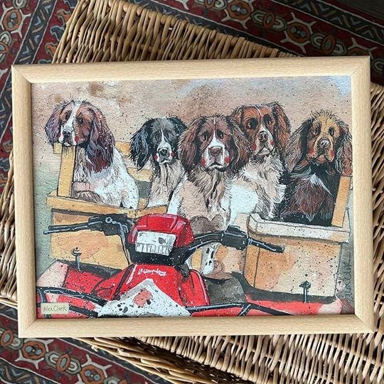 Picture of WORKING SPANIELS LAP TRAY