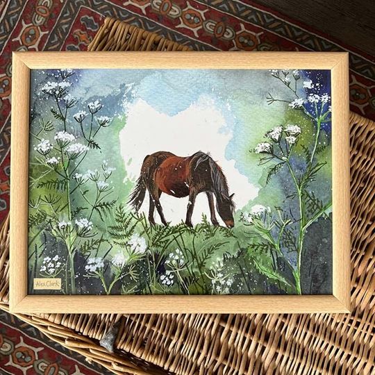 Image sur HORSE AND COW PARSLEY LAP TRAY