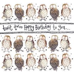 Bild von BIRTHDAY OWLS CARD
